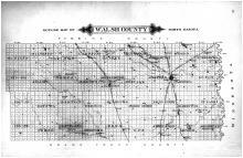 Walsh County Outline Map, Walsh County 1893